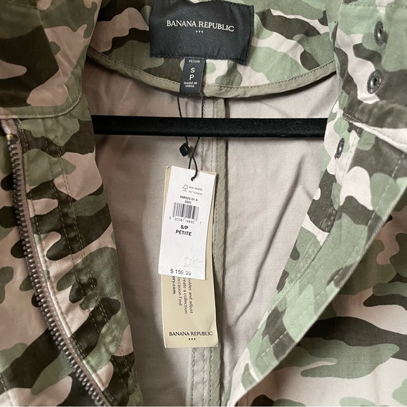 Banana Republic Camo Utility Jacket Petite Size Small - Picture 9 of 16